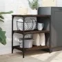 Oak brown engineered wood kitchen cart 60x41x76 cm by , Kitchen and dining carts - Ref: Foro24-842305, Price: 62,28 €, Discou...