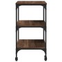 Küchenwagen aus eichenbraunem Holzwerkstoff, 60 x 41 x 76 cm von , Küchen- und Speisewagen - Ref: Foro24-842305, Preis: 62,28...
