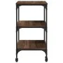 Oak brown engineered wood kitchen cart 60x41x76 cm by , Kitchen and dining carts - Ref: Foro24-842305, Price: 62,28 €, Discou...