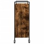 Küchenwagen aus geräuchertem Eichenholzwerkstoff, 70 x 30 x 82 cm von , Küchen- und Speisewagen - Ref: Foro24-842318, Preis: ...