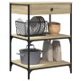 Küchenwagen aus Sonoma-Eichenholzwerkstoff, 60 x 48 x 89,5 cm von , Küchen- und Speisewagen - Ref: Foro24-842372, Preis: 89,3...