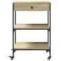 Sonoma oak engineered wood kitchen cart 60x48x89.5 cm by , Kitchen and dining carts - Ref: Foro24-842372, Price: 87,99 €, Dis...