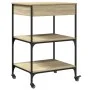 Sonoma oak engineered wood kitchen cart 60x48x89.5 cm by , Kitchen and dining carts - Ref: Foro24-842372, Price: 87,99 €, Dis...