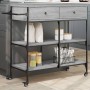 Sonoma grauer Küchenwagen aus Holzwerkstoff, 105 x 42 x 95 cm von , Küchen- und Speisewagen - Ref: Foro24-842379, Preis: 123,...