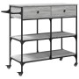 Sonoma grauer Küchenwagen aus Holzwerkstoff, 105 x 42 x 95 cm von , Küchen- und Speisewagen - Ref: Foro24-842379, Preis: 123,...