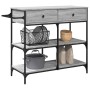 Sonoma grauer Küchenwagen aus Holzwerkstoff, 105 x 42 x 95 cm von , Küchen- und Speisewagen - Ref: Foro24-842379, Preis: 123,...