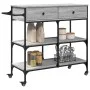 Sonoma grauer Küchenwagen aus Holzwerkstoff, 105 x 42 x 95 cm von , Küchen- und Speisewagen - Ref: Foro24-842379, Preis: 121,...
