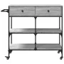 Sonoma grauer Küchenwagen aus Holzwerkstoff, 105 x 42 x 95 cm von , Küchen- und Speisewagen - Ref: Foro24-842379, Preis: 121,...