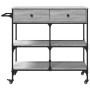 Sonoma grauer Küchenwagen aus Holzwerkstoff, 105 x 42 x 95 cm von , Küchen- und Speisewagen - Ref: Foro24-842379, Preis: 123,...