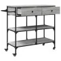 Sonoma grauer Küchenwagen aus Holzwerkstoff, 105 x 42 x 95 cm von , Küchen- und Speisewagen - Ref: Foro24-842379, Preis: 121,...