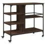 Oak brown engineered wood kitchen cart 100x45x89.5 cm by , Kitchen and dining carts - Ref: Foro24-842385, Price: 104,16 €, Di...