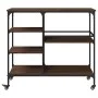 Küchenwagen aus eichenbraunem Holzwerkstoff, 100 x 45 x 89,5 cm von , Küchen- und Speisewagen - Ref: Foro24-842385, Preis: 10...