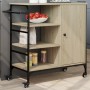 Küchenwagen aus Sonoma-Holzwerkstoff, 87,5 x 38,5 x 84,5 cm von , Küchen- und Speisewagen - Ref: Foro24-842387, Preis: 109,94...
