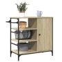 Küchenwagen aus Sonoma-Holzwerkstoff, 87,5 x 38,5 x 84,5 cm von , Küchen- und Speisewagen - Ref: Foro24-842387, Preis: 109,94...