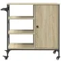 Küchenwagen aus Sonoma-Holzwerkstoff, 87,5 x 38,5 x 84,5 cm von , Küchen- und Speisewagen - Ref: Foro24-842387, Preis: 106,78...