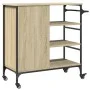 Küchenwagen aus Sonoma-Holzwerkstoff, 87,5 x 38,5 x 84,5 cm von , Küchen- und Speisewagen - Ref: Foro24-842387, Preis: 106,78...
