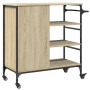 Küchenwagen aus Sonoma-Holzwerkstoff, 87,5 x 38,5 x 84,5 cm von , Küchen- und Speisewagen - Ref: Foro24-842387, Preis: 109,94...