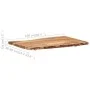 Solid acacia wood table top 100x(50-60)x3.8 cm by vidaXL, Table tops - Ref: Foro24-286332, Price: 175,11 €, Discount: %