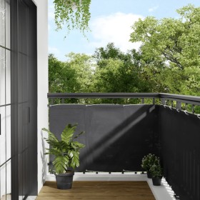 Pantalla de balcón 100% poliéster Oxford antracita 90x800 cm