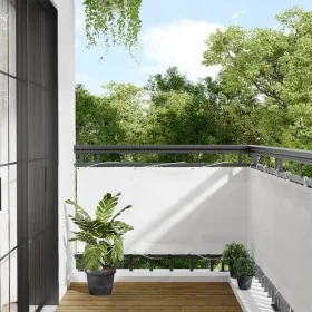 Balcony screen 100% polyester Oxford white 75x800 cm by , Umbrellas - Ref: Foro24-4000089, Price: 30,10 €, Discount: %