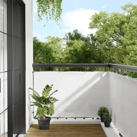 Balcony screen 100% polyester Oxford white 90x800 cm by , Umbrellas - Ref: Foro24-4000096, Price: 33,63 €, Discount: %
