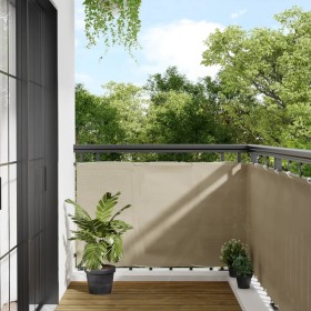 Pantalla de balcón 100% poliéster Oxford beige 90x700 cm
