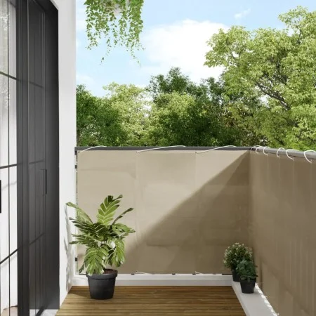 Balcony screen 100% polyester Oxford beige 120x800 cm by , Umbrellas - Ref: Foro24-4000187, Price: 37,62 €, Discount: %