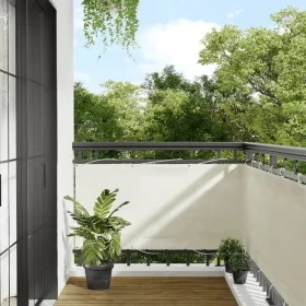 Balcony screen 100% polyester Oxford cream 75x700 cm by , Umbrellas - Ref: Foro24-4000193, Price: 30,09 €, Discount: %