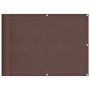 Balcony screen 100% polyester Oxford brown 75x1000 cm by , Umbrellas - Ref: Foro24-4000384, Price: 38,68 €, Discount: %