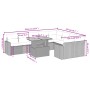 Gartensofa-Set 10-teilig mit schwarzen synthetischen Rattankissen von , Gartensets - Ref: Foro24-3271468, Preis: 659,57 €, Ra...