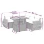 6-piece garden sofa set and black synthetic rattan cushions by , Garden sets - Ref: Foro24-3272190, Price: 429,61 €, Discount: %