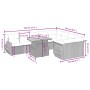 Gartensofa-Set 10-teilig mit schwarzen synthetischen Rattankissen von , Gartensets - Ref: Foro24-3272351, Preis: 612,70 €, Ra...