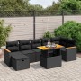 8-piece garden sofa set and black synthetic rattan cushions by , Garden sets - Ref: Foro24-3276044, Price: 534,84 €, Discount: %