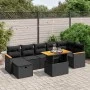 8-piece garden sofa set and black synthetic rattan cushions by , Garden sets - Ref: Foro24-3276044, Price: 537,54 €, Discount: %