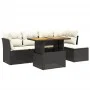 6-piece garden sofa set and black synthetic rattan cushions by , Garden sets - Ref: Foro24-3270804, Price: 371,74 €, Discount: %