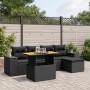 6-piece garden sofa set and black synthetic rattan cushions by , Garden sets - Ref: Foro24-3272609, Price: 419,48 €, Discount: %