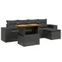 6-piece garden sofa set and black synthetic rattan cushions by , Garden sets - Ref: Foro24-3272609, Price: 434,89 €, Discount: %