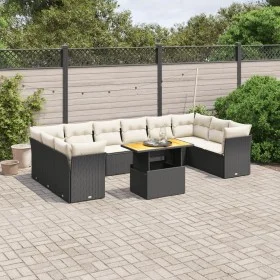 11-piece garden sofa set and black synthetic rattan cushions by , Garden sets - Ref: Foro24-3271021, Price: 687,44 €, Discoun...