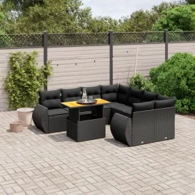 8-piece garden sofa set and black synthetic rattan cushions by , Garden sets - Ref: Foro24-3272119, Price: 645,90 €, Discount: %