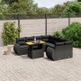 Set de sofás de jardín 8 piezas y cojines ratán sintético negro de , Conjuntos de jardín - Ref: Foro24-3272119, Precio: 623,3...