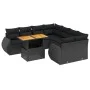 8-piece garden sofa set and black synthetic rattan cushions by , Garden sets - Ref: Foro24-3272119, Price: 645,90 €, Discount: %