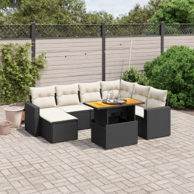 8-piece garden sofa set and black synthetic rattan cushions by , Garden sets - Ref: Foro24-3275604, Price: 481,08 €, Discount: %