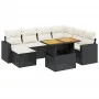8-teiliges Gartensofa-Set und schwarze synthetische Rattankissen von , Gartensets - Ref: Foro24-3275604, Preis: 500,87 €, Rab...
