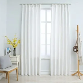Blackout curtains with hooks 2 pieces off-white 140x175 cm by vidaXL, Curtains and curtains - Ref: Foro24-134485, Price: 36,4...