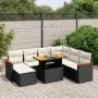 8-piece garden sofa set and black synthetic rattan cushions by , Garden sets - Ref: Foro24-3276052, Price: 498,25 €, Discount: %