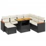 8-piece garden sofa set and black synthetic rattan cushions by , Garden sets - Ref: Foro24-3276052, Price: 498,25 €, Discount: %