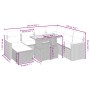 8-teiliges Gartensofa-Set und schwarze synthetische Rattankissen von , Gartensets - Ref: Foro24-3276052, Preis: 472,96 €, Rab...