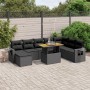 8-piece garden sofa set and black synthetic rattan cushions by , Garden sets - Ref: Foro24-3275736, Price: 600,87 €, Discount: %