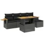 6-piece garden sofa set and black synthetic rattan cushions by , Garden sets - Ref: Foro24-3273491, Price: 404,72 €, Discount: %