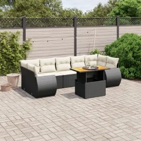 8-piece garden sofa set and black synthetic rattan cushions by , Garden sets - Ref: Foro24-3272106, Price: 558,05 €, Discount: %